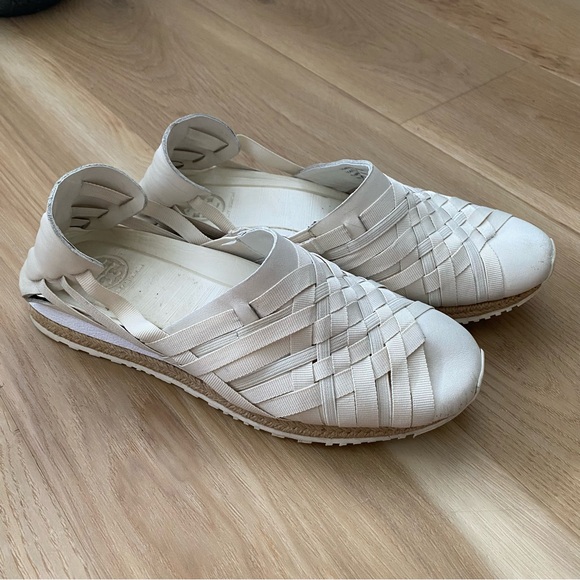 Tory Burch Elastic Huarache Slip on Sneakers - Picture 2 of 9